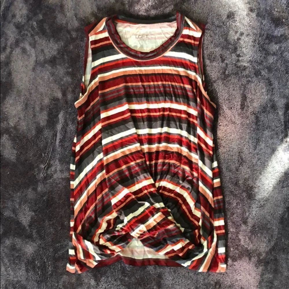 Loft Striped Tank Small NWT